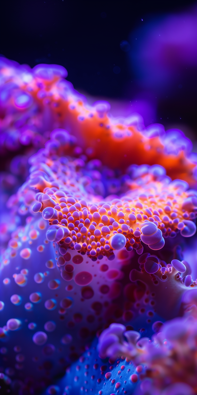 Vibrant Marine Organism Close-Up