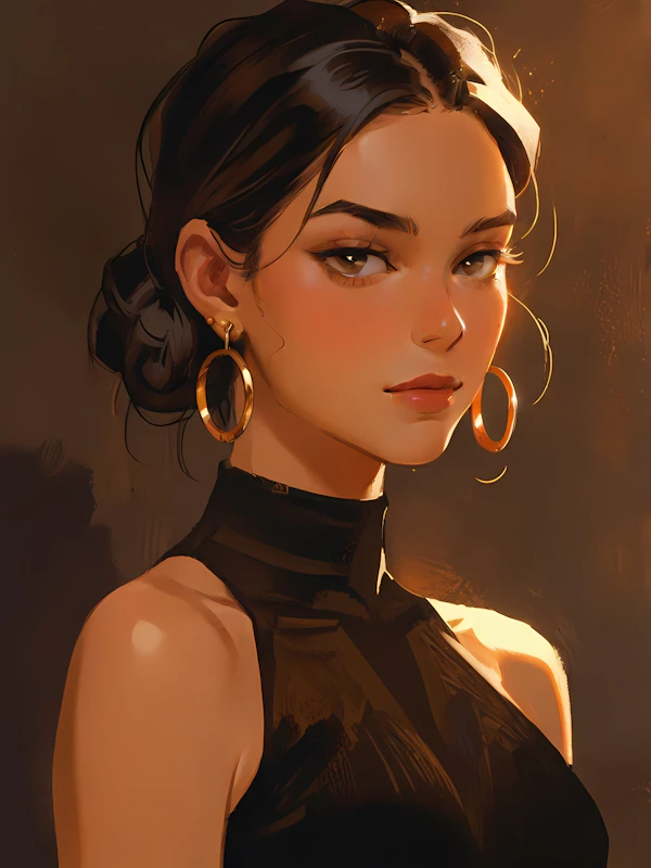 Elegant Woman Portrait