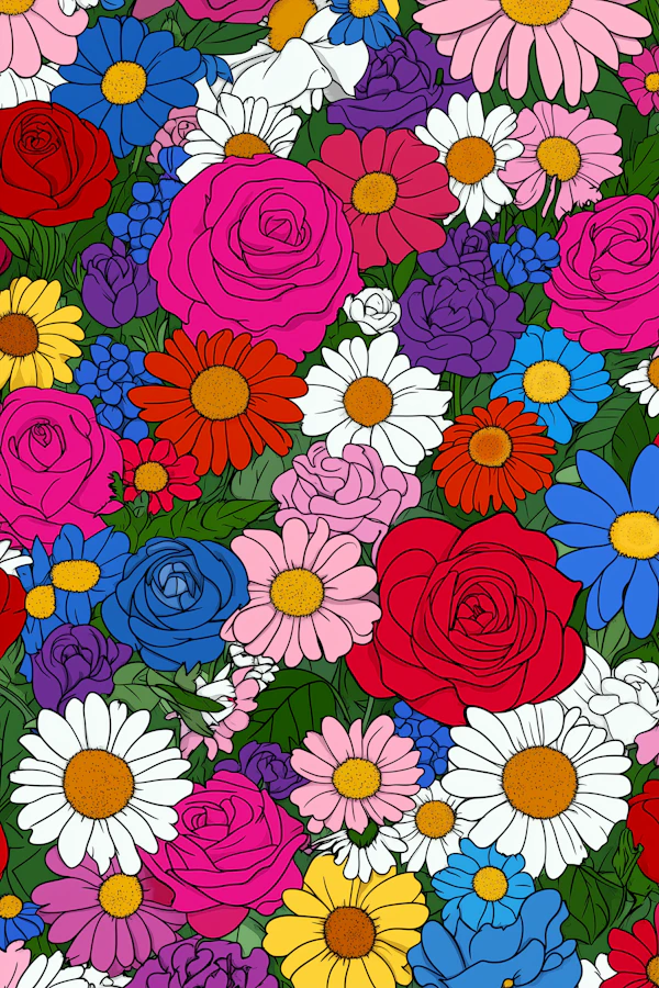 Vibrant Floral Illustration