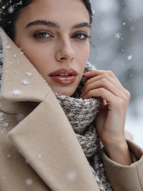 Snowy Portrait Outdoors