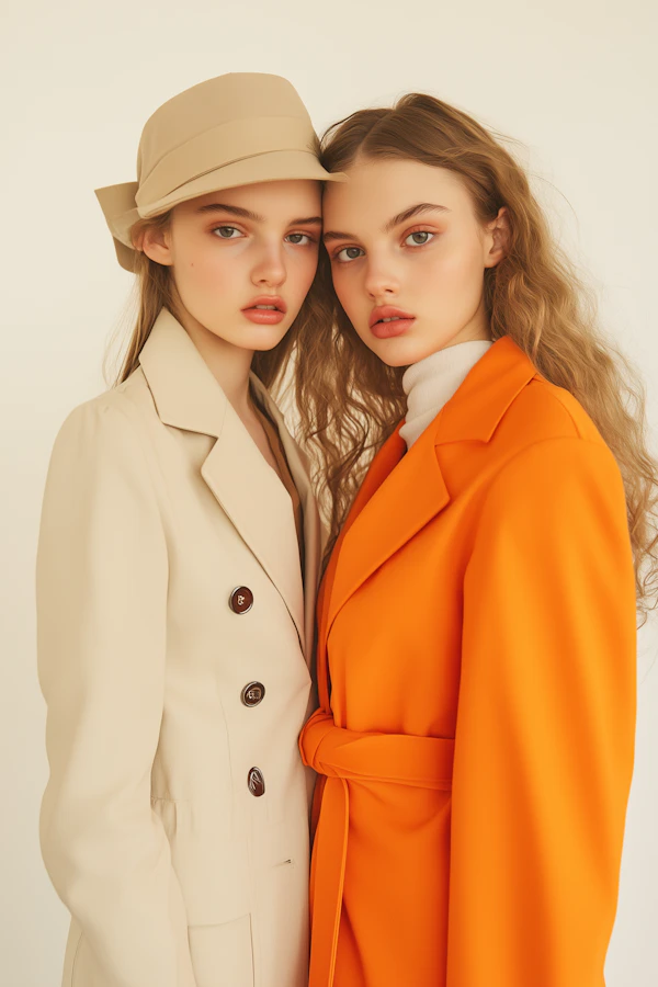 Fashion Portrait of Two Women