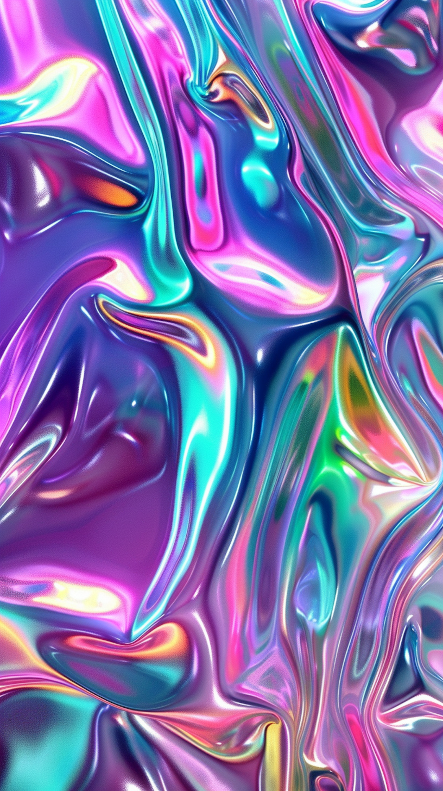 Vibrant Metallic Abstract