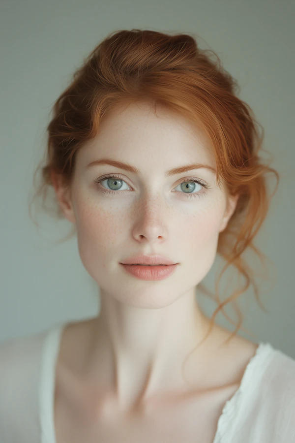 Portrait of a Woman with Red Hair