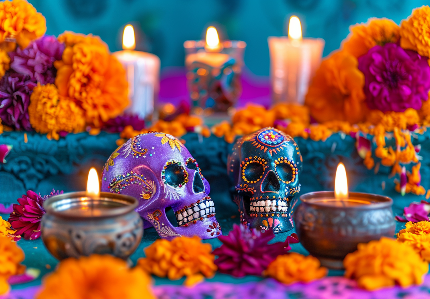 Dia de los Muertos Celebration Display