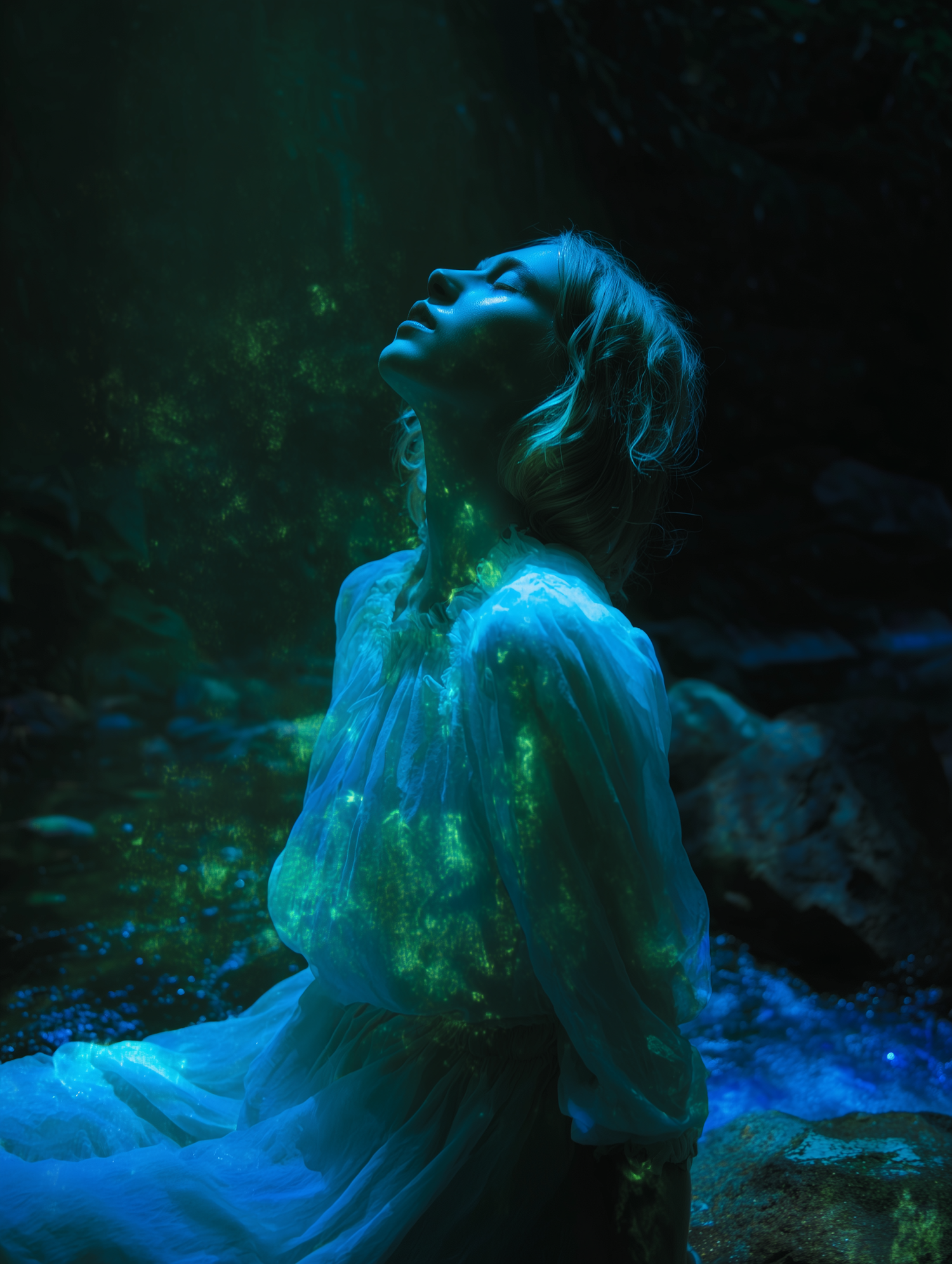 Ethereal Woman in Glow