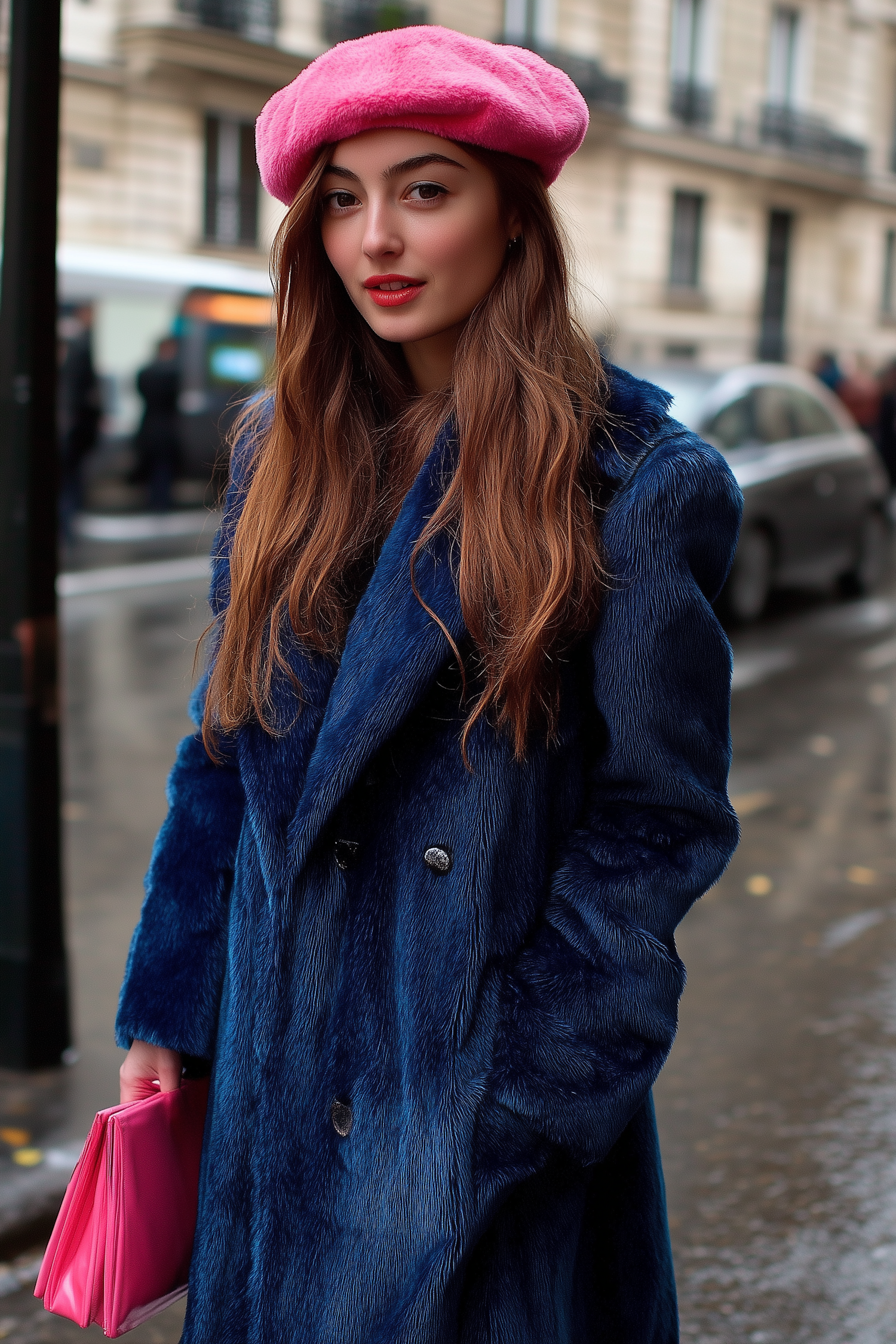 Stylish Woman in Urban Setting