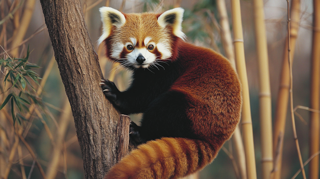 Red Panda on Tree