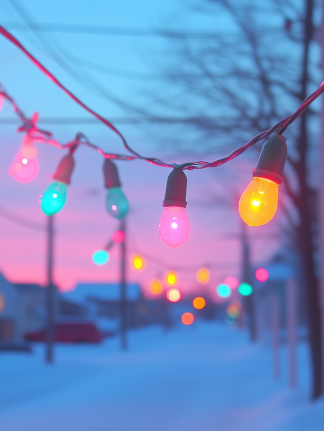 Colorful Winter Lights