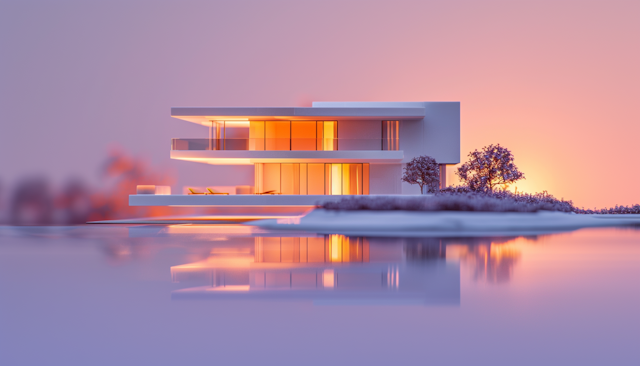 Serene Architectural Reflection