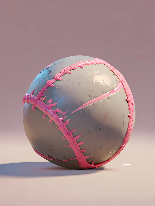 Stylized Baseball Design