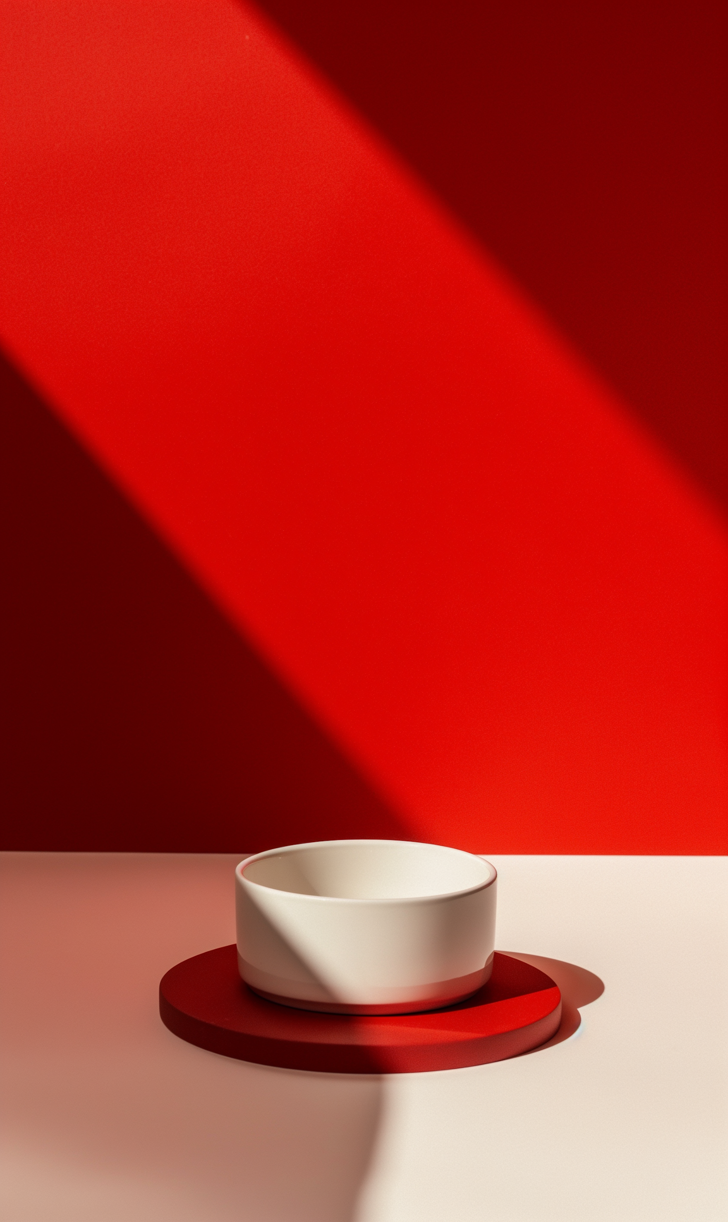 Minimalist Composition with Bowl and Shadow