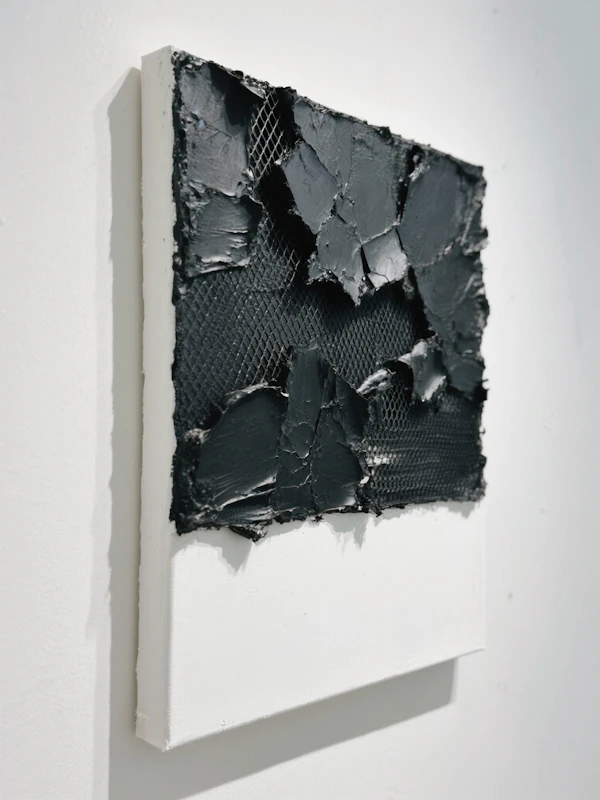 Textured Black Canvas