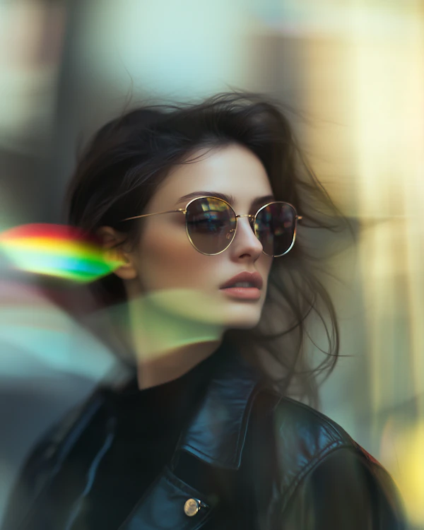 Contemplative Woman in Sunglasses
