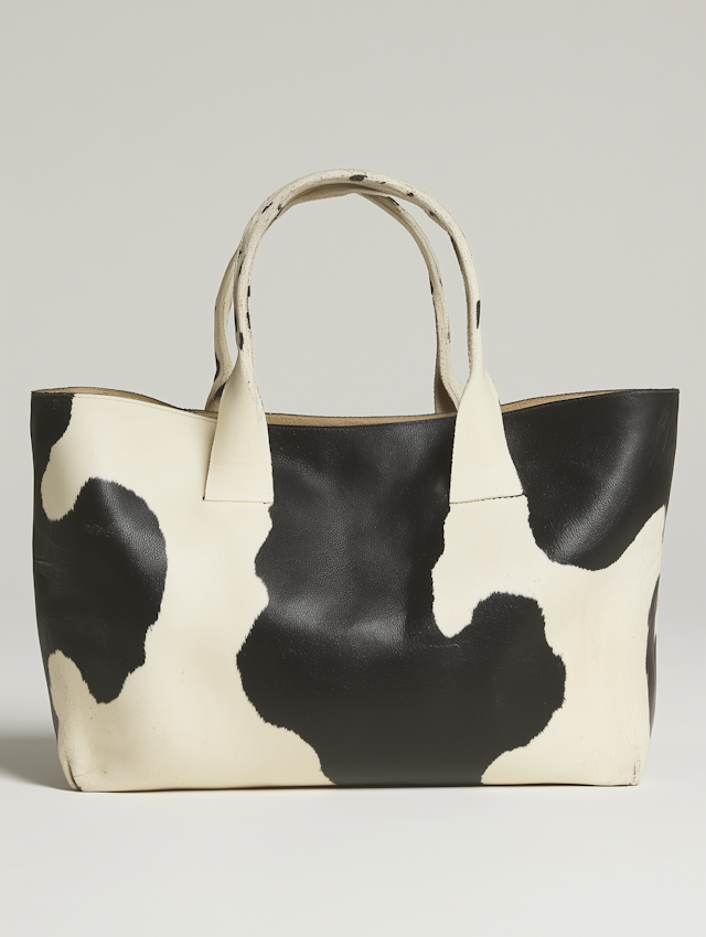 Cow-Print Tote Bag