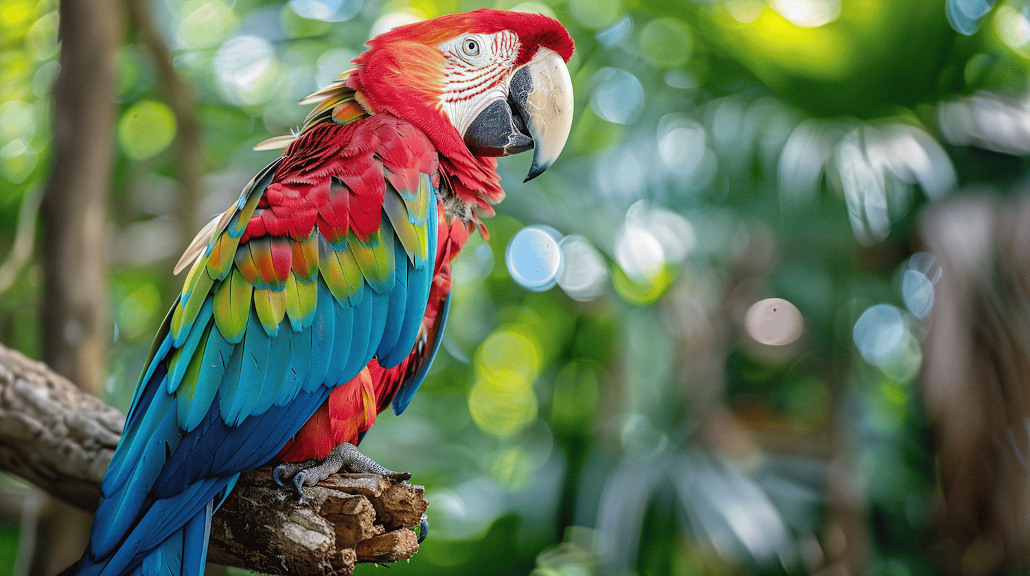 Vibrant Parrot on Branch