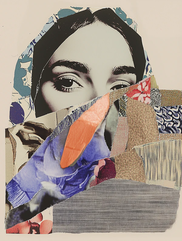 Vivid Collage Portrait