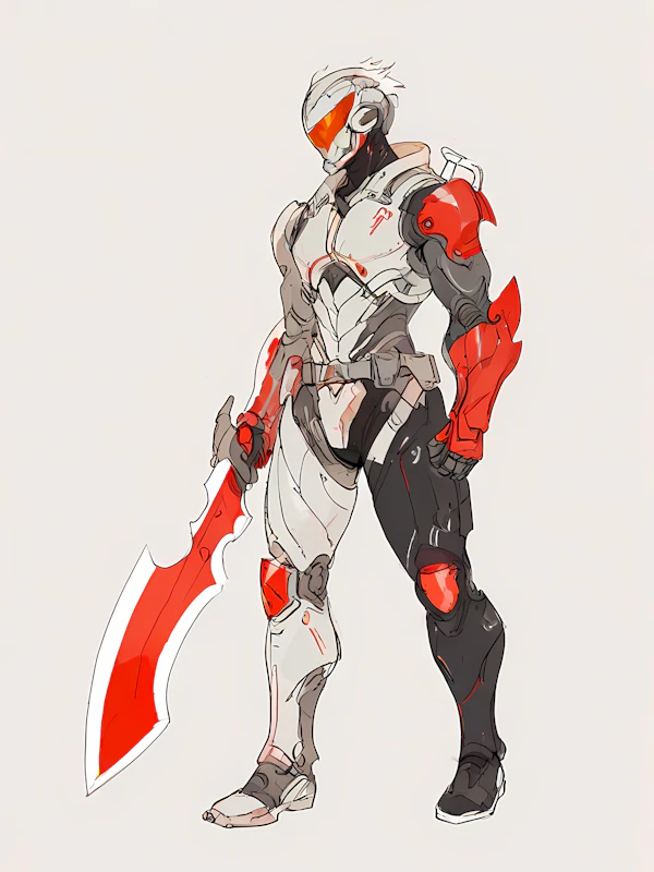 Futuristic Armored Figure