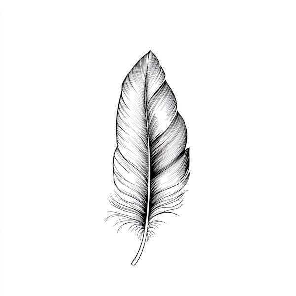 Intricate Feather Art
