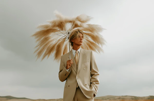 Pampas Grass Umbrella