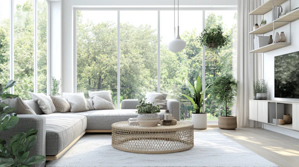 Modern Living Room with Natural Light