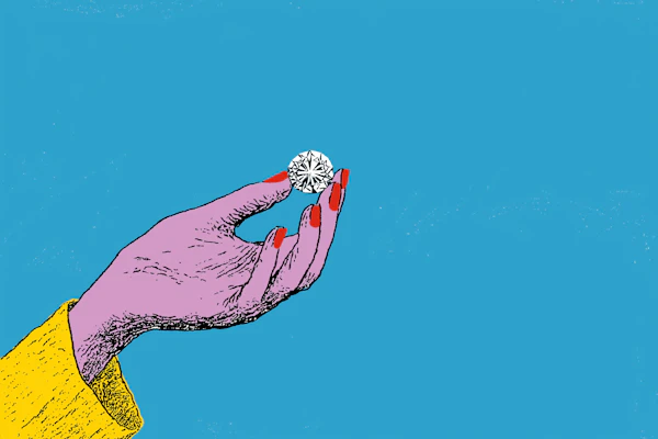 Hand Holding Diamond