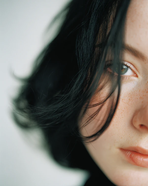 Artistic Face Close-Up