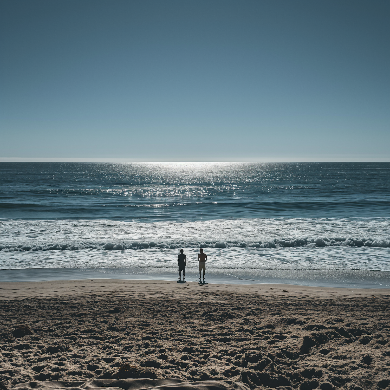 Serene Beach Contemplation