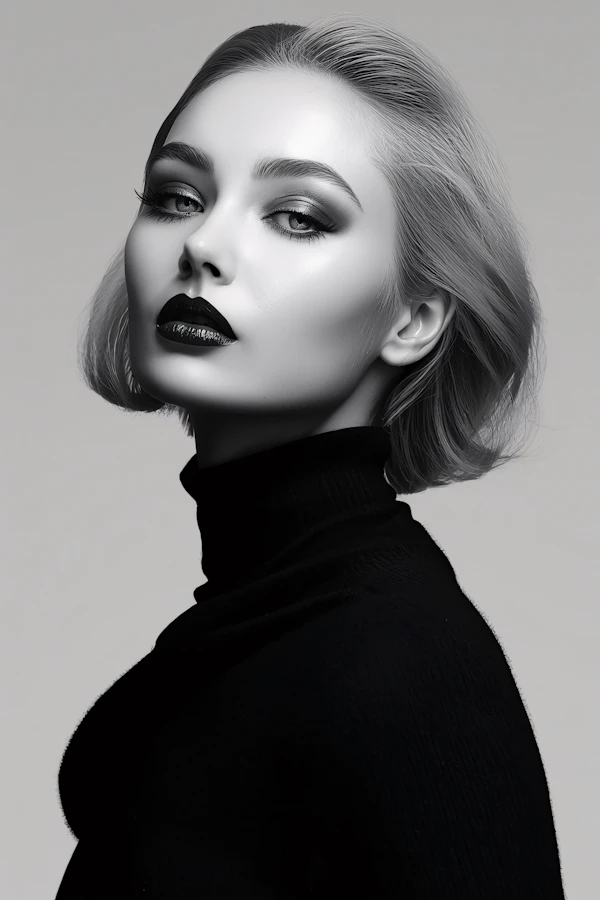 Elegant Monochrome Portrait