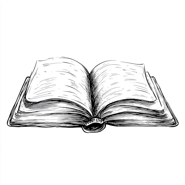 Illustrated Open Book