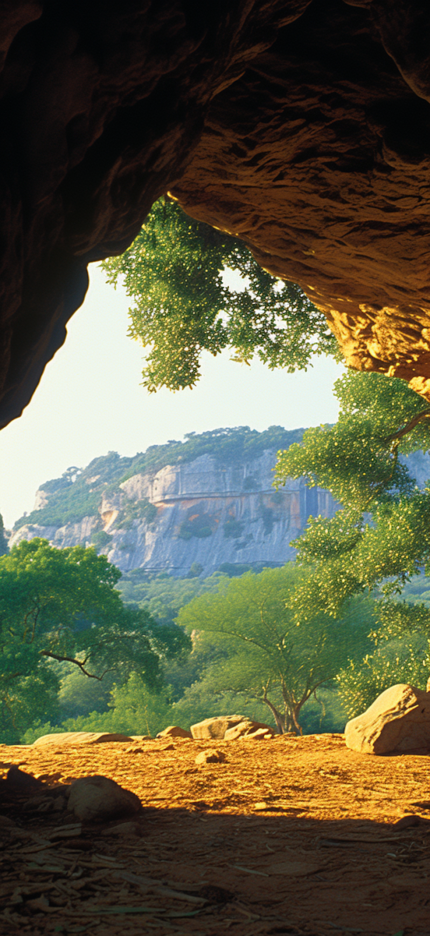 Cave Outlook onto Verdant Landscape