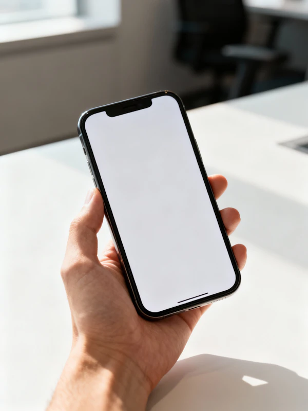 Hand Holding Smartphone