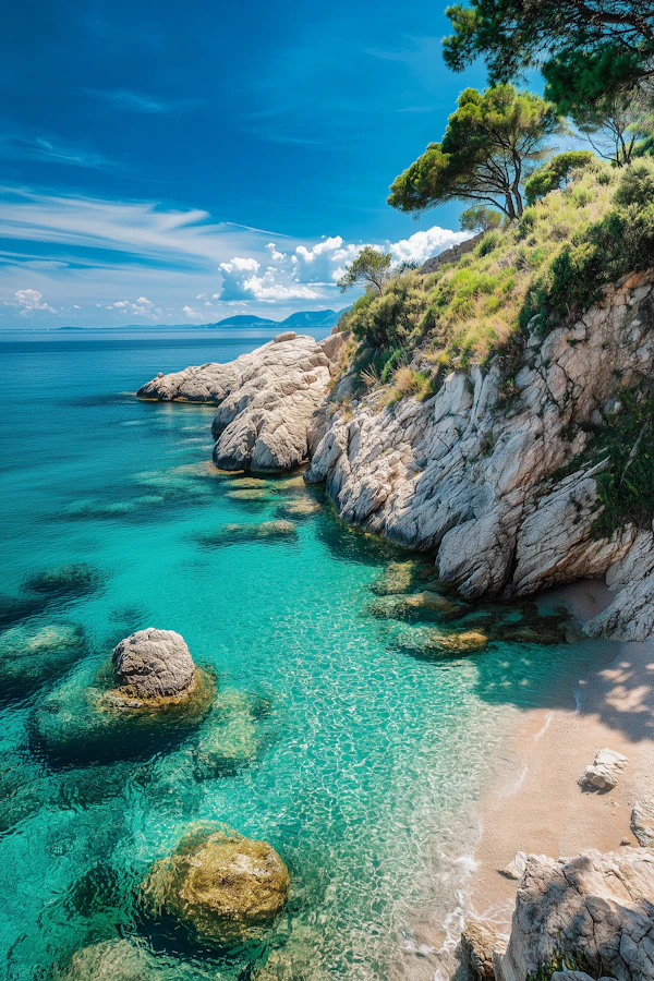 Coastal Paradise Scene