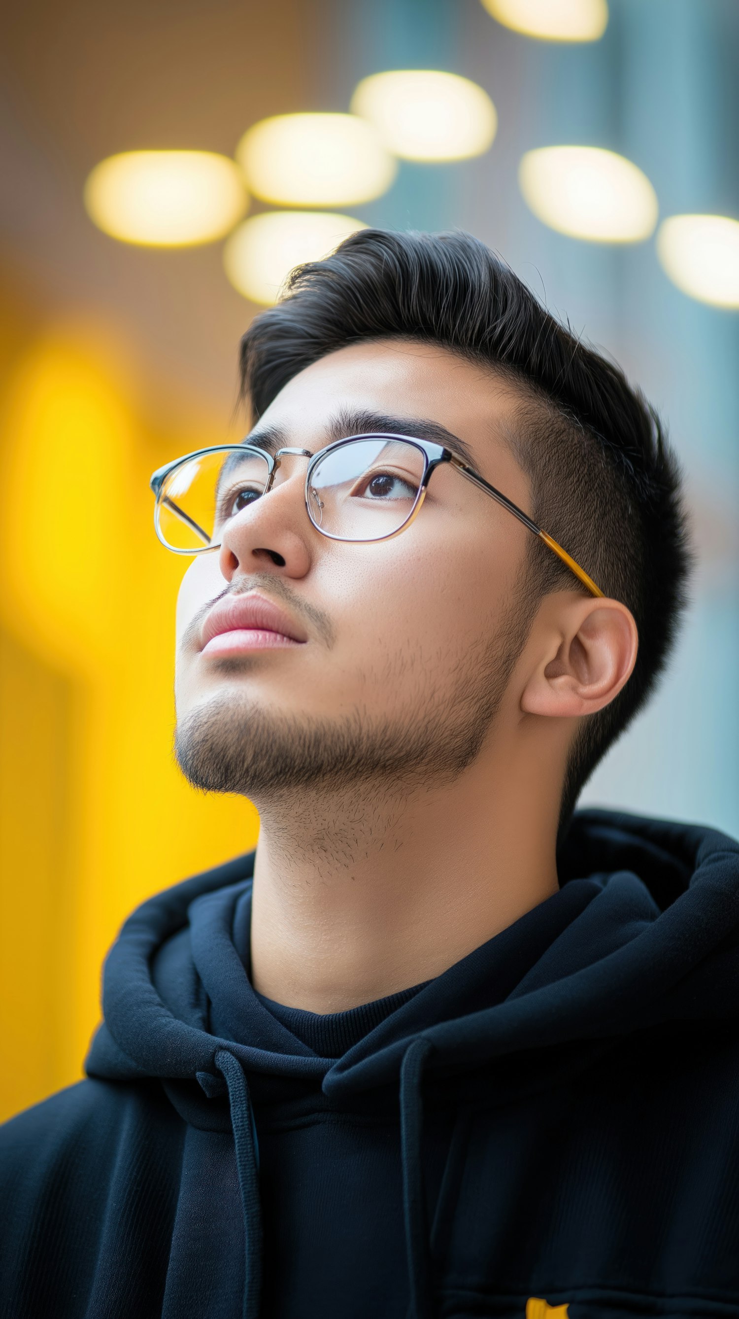 Contemplative Young Man