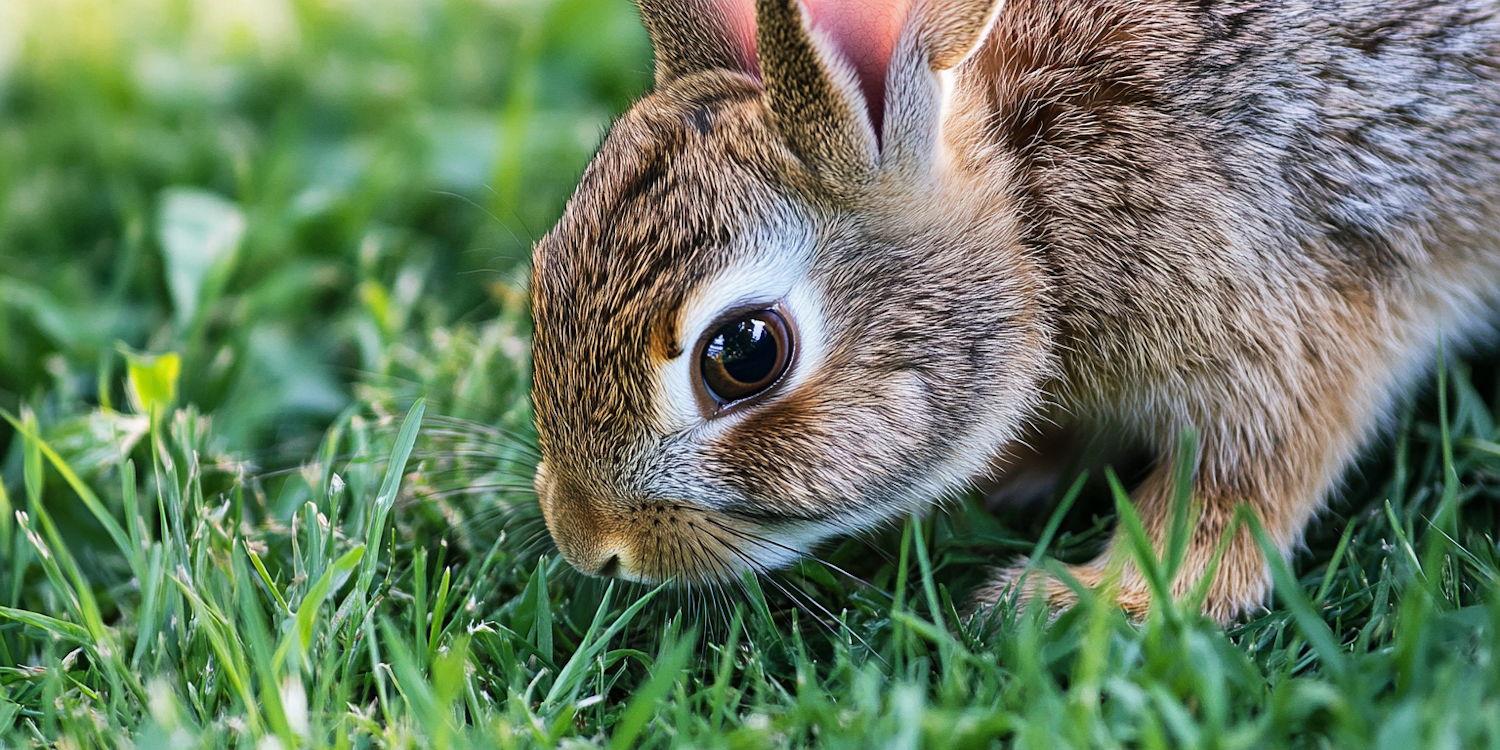 Close-up of a Rabbit in Nature