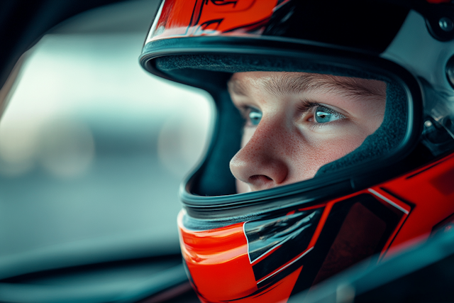 Focused Racer Portrait