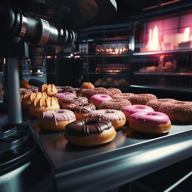 Futuristic Robotic Bakery with Artisanal Donuts