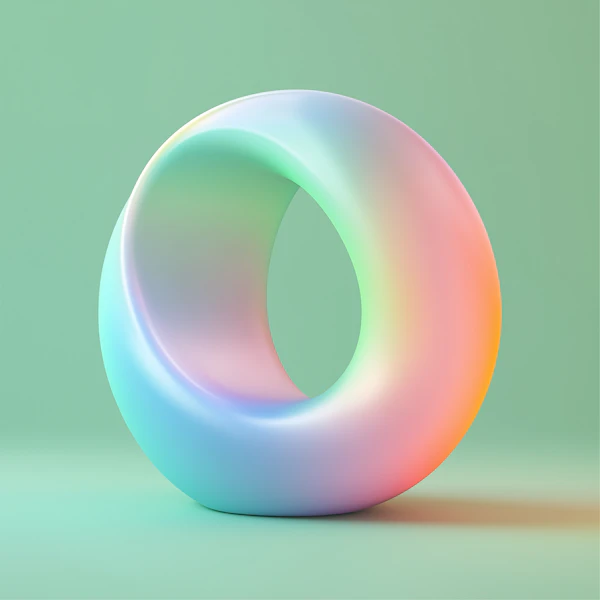 Pastel Gradient Torus