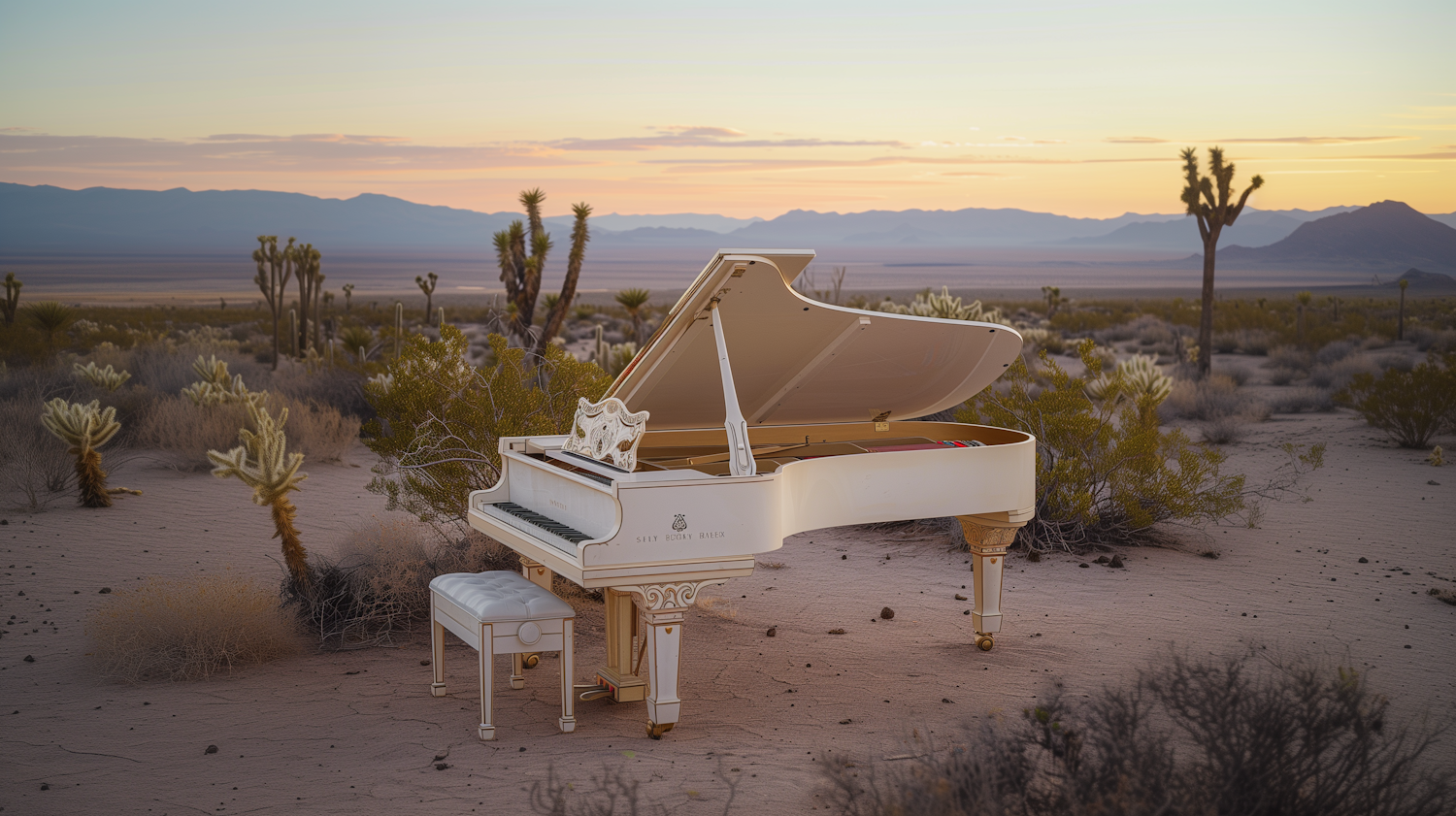 Grand Piano in the Desert