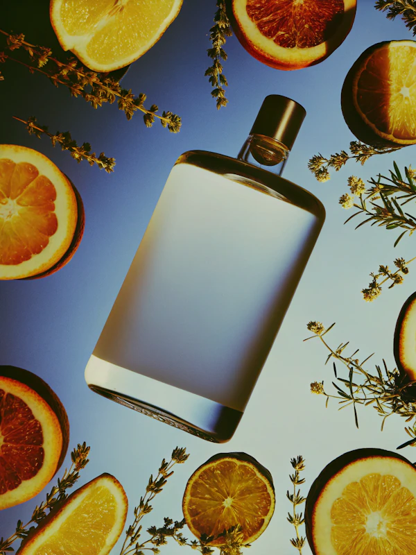 Citrus Herb Bottle Art