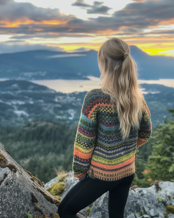 Serene Sunset Contemplation