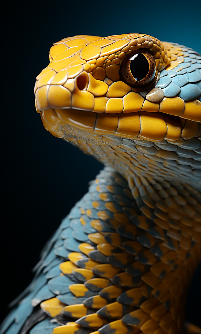 Vibrant Scales Serpent