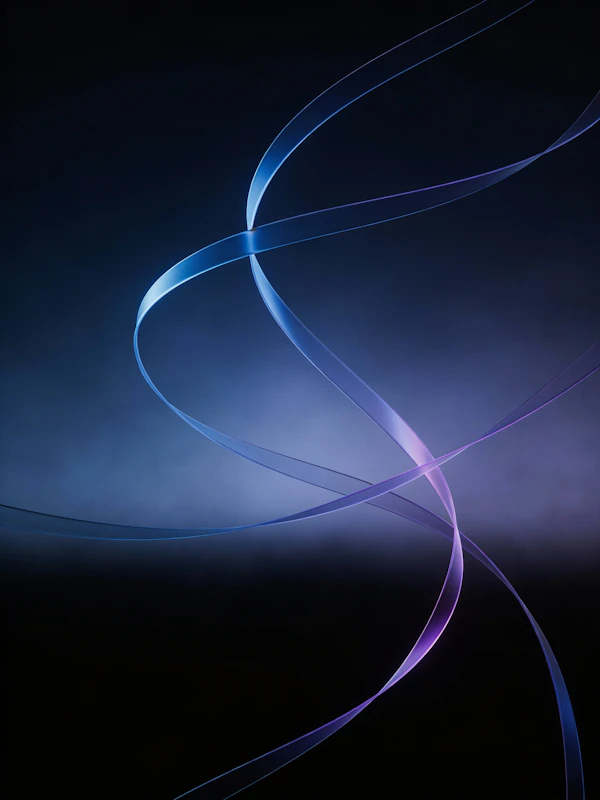 Abstract Light Ribbons