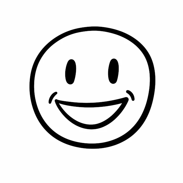 Minimalist Smiling Face