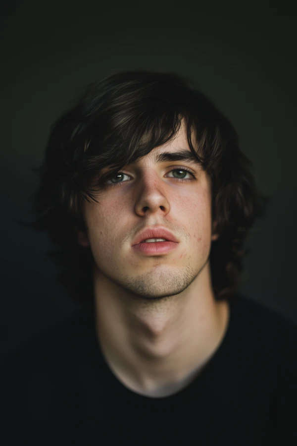 Contemplative Portrait of a Young Man