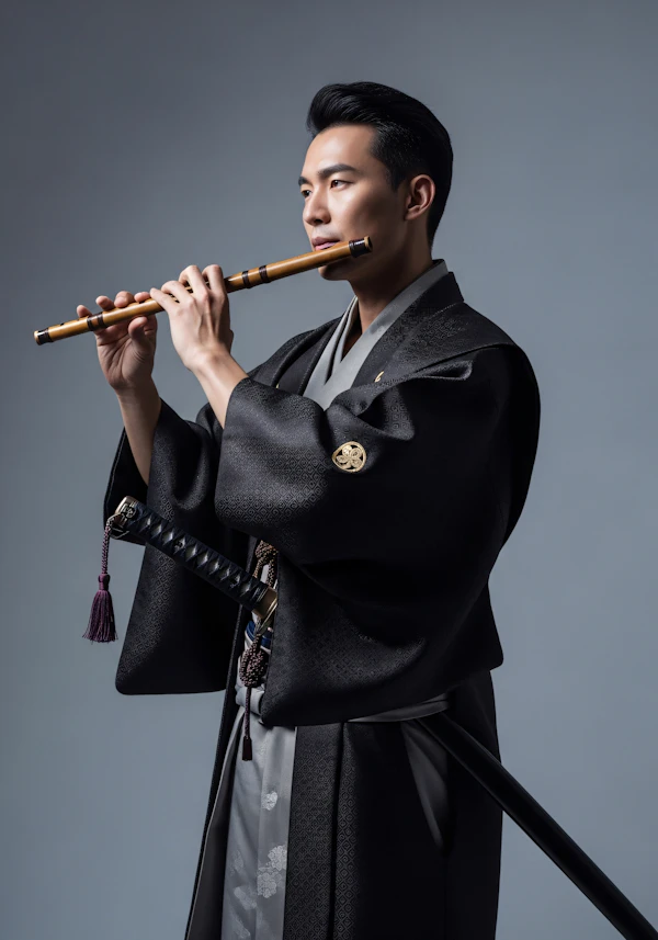 Traditional Flute Player