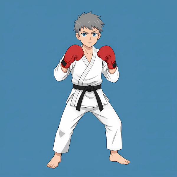 Martial Artist Illustration