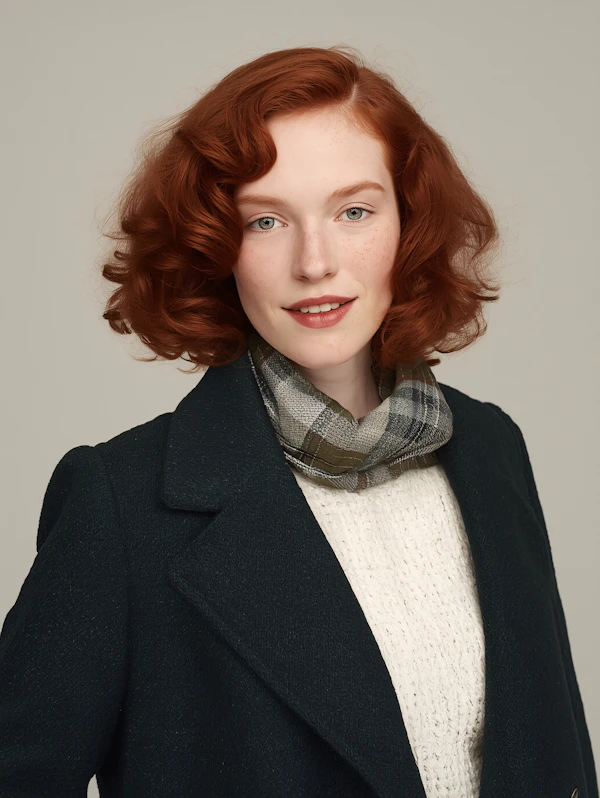 Woman in Green Coat