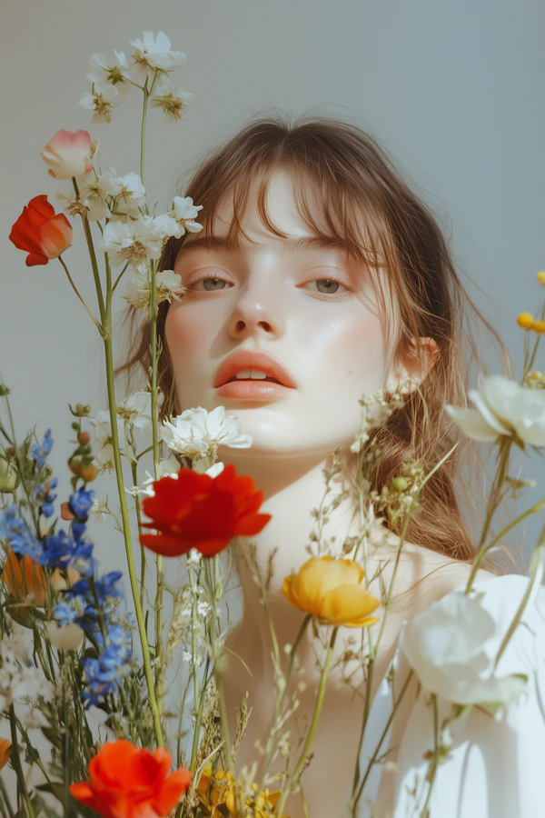 Woman in Wildflowers