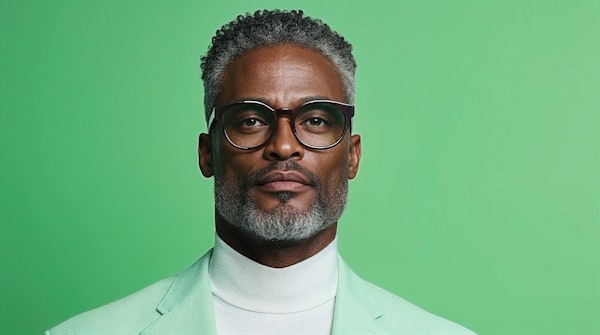 Sophisticated Man in Green