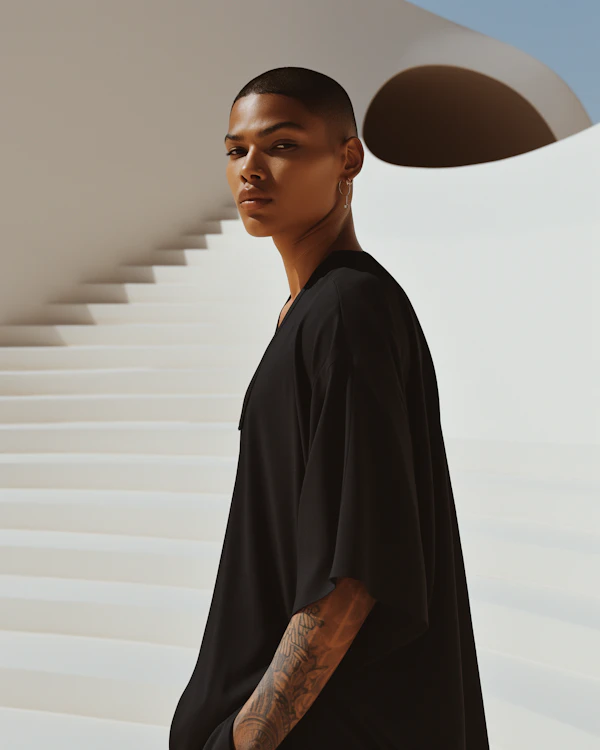 Minimalist Portrait in Modern Architecture